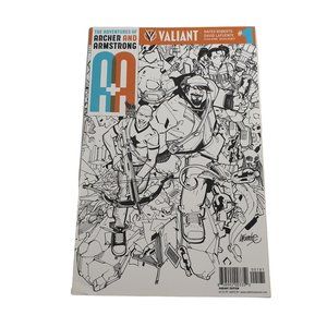 Adventures of Archer Armstrong Comic Book Variant Black White Lafuente